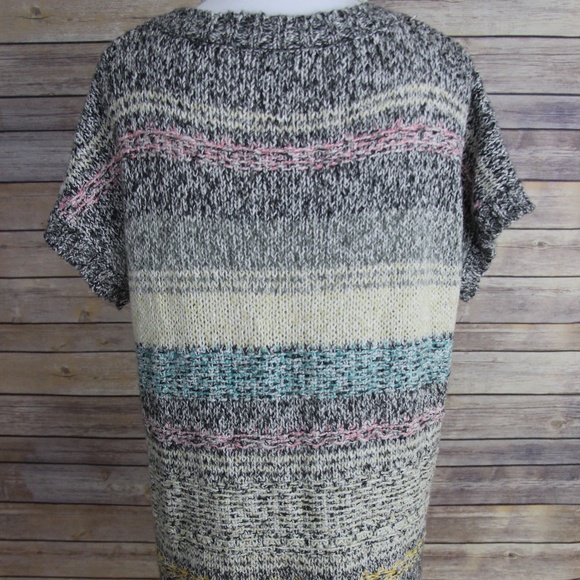 MAURICES Multi-Color Striped Short-Sleeve Cardigan - Picture 5 of 8